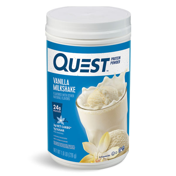 QUEST Protein Powder, Vanilla Milkshake, 1.6lb 1.6 pound