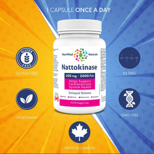 Nattokinase Supplement Capsules 90 Caps - Nattokinase 2000 fu - Nattokinase 100mg - Support Cardiovascular Health - 3rd Party Tested - Formulated & Made in Canada