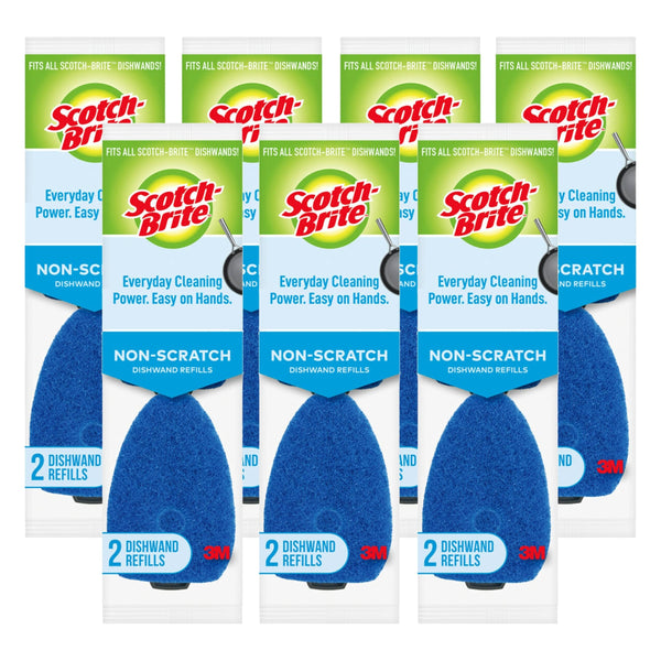 Scotch-Brite Non-Scratch Dishwand Refill, 2-Count (Pack of 7)