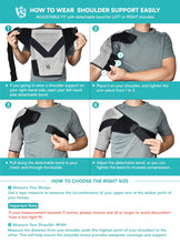 Vital Salveo-Shoulder Compression Brace with Support and Stability,Breathable and Lightweight for Shoulder Pain and Prevent Injuries,Dislocated AC Joint,Frozen Pain,Rotator Cuff,Tendinitis,Labrum Tear, Bursiti, Fits Both Left or Right Shoulder for Men and