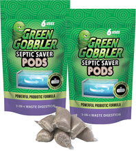 Green Gobbler Septic Saver | Septic Tank Treatment Packets | 2 Pack | 1 Year Septic Tank Supply