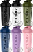 VELOMIX -6 PACK- Shaker Cups for Protein Shakes 28 oz - 6x Wire Whisk | Leak Proof Protein Shaker Bottle for Protein Shakes, Shaker Bottle Pack for Pre & Post Workout, Shaker Cup