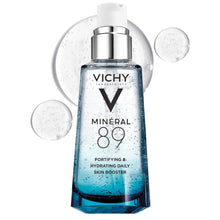 Vichy Minéral 89 Fragrance Free Face Serum Gel Booster or Cream, with Hyaluronic Acid, Hydrates and Strengthens & Suitable for Sensitive Skin. Paraben-Free, Alcohol-Free, Silicone-Free.