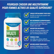 Progressive Advanced Daily Multivitamin for Active Women, with DIM, Chastetree, Maca, and Ashwagandha. Supports Immune Health, Healthy Estrogen Balance, and Energy, 100% Complete, Canadian-Made, 120 Count