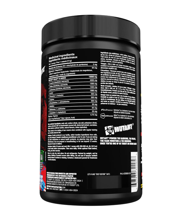 MUTANT GEAAR - Complete Essential Amino Acids | 10g EAAs + Arginine | Vegan | Electrolytes | No Synthetic Colors or Flavours | Muscle Recovery & Hydration | 420g | 30 Serves | Rocket Pop