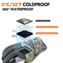 Vgo 0°C/32°F Winter Men's Lightweighted Lined Work Gloves for Light Duty Works,Warehouse,Landscaping,Washable(L,Camouflage,SL7717FW)