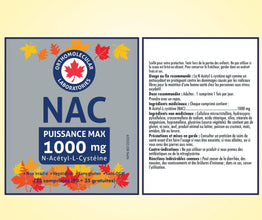 Orthomolecular Laboratories - NAC Supplement N-Acetyl-L-Cysteine 1000mg, 125 Tablets Max Potency - Liver Health, Lung Health and Respiratory Supplements - N-Acetyl Cysteine NAC Glutathione Supplement