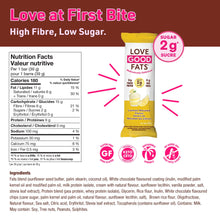 Love Good Fats Keto Protein Snack Bars - Truffle Lemon Mousse - 11g Good Fats, 9g Protein, 2g Sugar, Gluten-Free, Non GMO, 12 Pack