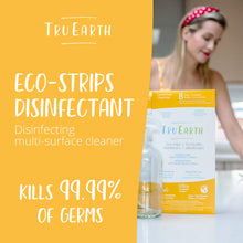 Tru Earth Multi-Surface Cleaner Eco-Strips | Plastic Jug-Free & Easy to Use | 16 Strips, Lemon Fresh