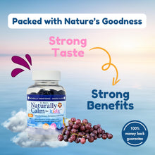 Dr. Klein's Naturally Calm Gummies For Kids. Grape Flavour. Relieves Restlessness & Nervousness. Includes Chamomile Extract and Large Leaf Linden Extract Plus Vitamins & Minerals to Support Stress Relief . Sugar Free. 30 Day Supply. 60 Gummies.