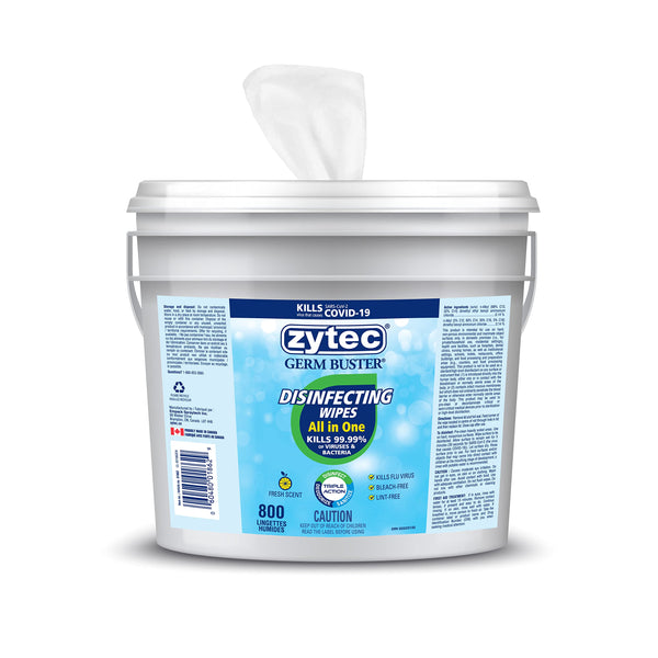 zytec Germ Buster All In One Disinfecting Wipes - 800 Pack