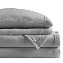 Sleep Philosophy True North Soloft Plush Bed Sheet Set, Wrinkle Resistant, Warm, Soft Fleece Sheets with 14