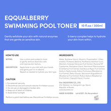 EQQUALBERRY Swimming Pool Toner - Gentle Exfoliating Toner with Natural Enzyme | Boosted Hydration with Hyaluronic Acid | Daily Toner for Sensitive Skin | Korean Skincare, 10.14 Fl. Oz / 300ml