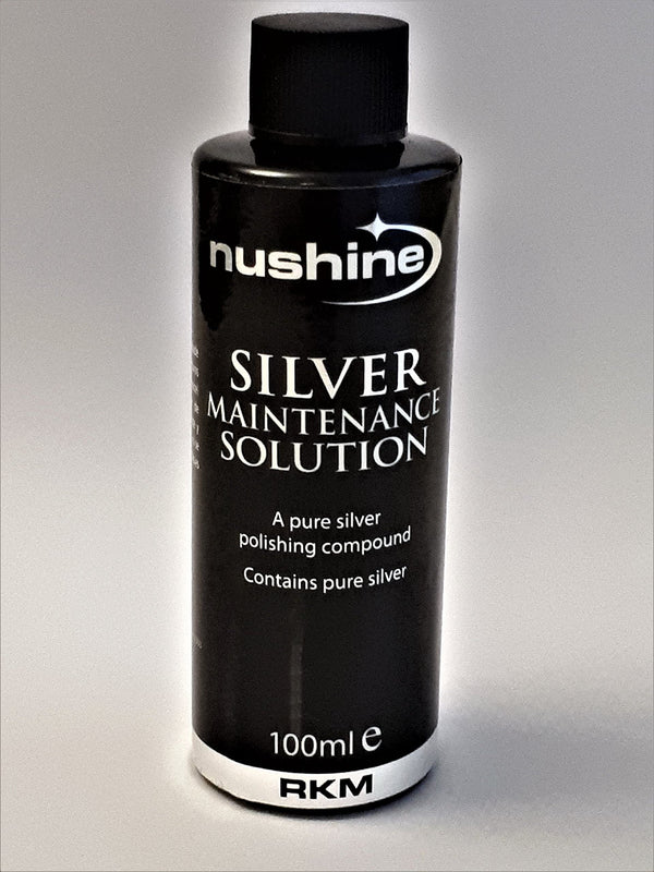 Nushine Silver Maintenance Solution 3.4 Oz contains pure silver (perfect for worn silver)