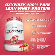 EHP Labs OxyWhey Whey Protein Isolate Powder - 25g of Whey Isolate Protein Powder, Meal Replacement Shake, Sugar Free Protein Powder - 27 Serves (Raspberry Ripple Cheesecake)