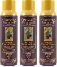 Private Preserve Syste Wine Preservation System, Set of 3, Purple