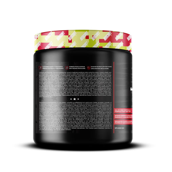 REDCON1 Total War Pre Workout Powder, Strawberry Kiwi - Beta Alanine + Citrulline Malate Vegan & Keto Friendly Preworkout for Men & Women with 250mg of Caffeine - Fast Acting HMB (30 Servings)