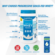 Progressive Grass-Fed 100% Whey Protein Powder Unflavoured, 27g of New Zealand Whey Concentrate per Scoop for Muscle Gain, Pasture-Raised, Non-GMO, Canadian-Made Antibiotic-free, Hormone-free, 850 g