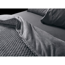 RelaxBlanket 40''x60'' Duvet Cover for Weighted Blanket | Premium Super Soft Minky Dot | Dark Grey