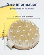 Xuduvay Dry Brushing Body Brush,Dry Brush,for Lymphatic Drainage, Dry Skin, Cellulite, Blood Circulation with Massage Nodes Exfoliating Body Scrubber (4.3inch*4.3inch, 1, Count)