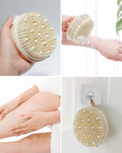 Xuduvay Dry Brushing Body Brush,Dry Brush,for Lymphatic Drainage, Dry Skin, Cellulite, Blood Circulation with Massage Nodes Exfoliating Body Scrubber (4.3inch*4.3inch, 1, Count)