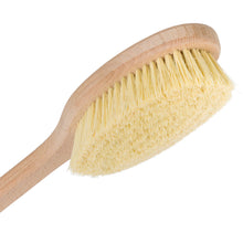 Redecker 100% Made In Germany Tampico Fiber Bath Brush with Oiled Beechwood Handle, 19-5/8-Inches