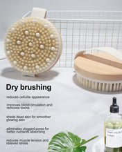 Xuduvay Dry Brushing Body Brush,Dry Brush,for Lymphatic Drainage, Dry Skin, Cellulite, Blood Circulation with Massage Nodes Exfoliating Body Scrubber (4.3inch*4.3inch, 1, Count)