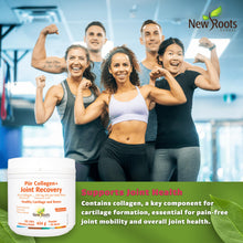 New Roots Herbal Pur Collagen + Joint Recovery, 454g - 20g Collagen, 120mg HA, Hydrolyzed Collagen Peptides Powder for Men & Women - Supports Cartilage, Bones and Joints, Collagen Supplement