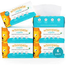 Whoopsie Wipes | Ultra-Soft - 100% Pure Cotton Dry Baby Wipes | Use Wet or Dry | Soft & Sensitive | Extra Strong & Absorbent (6 Pack - 600 Count)