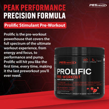 PEScience Prolific Pre Workout Powder, Melon Berry Twist, 40 Scoops, L-Citrulline & Energy Supplement, Sugar Free