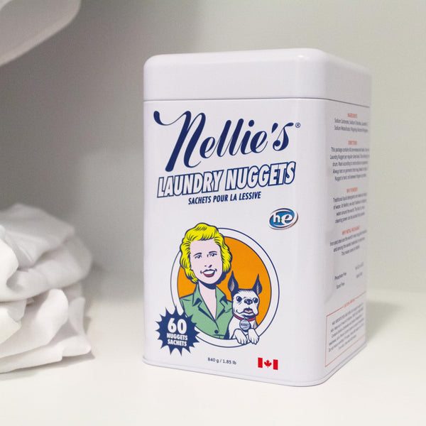 Nellie's Laundry Nuggets - 60 Loads - Fragrance-Free Pods - Plant-Based & Concentrated - Dissolves Quickly, No Residue - Mess-Free & Travel-Friendly - Safe for All Machines - Long-Lasting Power