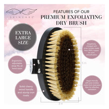 Seraphic Skincare Dry Brushing Body Brush for Smooth & Glowing Skin – Exfoliating Body Scrubber for Blood Circulation, Cellulite, Lymphatic Drainage, Ingrown Hairs & Keratosis Pilaris Treatment