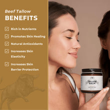 Premium Whipped Tallow Balm – 4 oz Unscented Face & Body Cream for Radiant Skin & Youthful Glow, Made with Organic Grass-Fed Canadian Tallow, Beef Tallow Skincare by Vital Acres