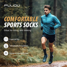 PULIOU Merino Warm Wool Socks, Thermal Wool Hiking Running Socks for Men & Women Winter 3 Pairs