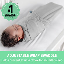 SwaddleMe by Ingenuity Monogram Collection Original Swaddle, 3-Pack, For Ages 0-3 Months - Born Free