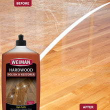 Weiman Wood Floor Polish and Restorer 32 Ounce (2 Pack) - High-Traffic Hardwood Floor, Natural Shine, Removes Scratches, Leaves Protective Layer