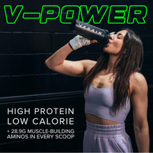 VEGAIN V-POWER Plant-Based Protein Powder - Cookies & Cream (29 Servings) | 26g Protein, 10.8g BCAAs & EAAs, Zero Fat, Zero Sugars, Dairy-Free & Soy-Free - All Natural Ingredients - 1kg (2.2lbs)