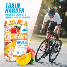 QUENCH EAA Aminos + Electrolytes - Complete Blend of 9 EAAs - 10g Total Amino Acids - Vitamins, Antioxidants, Electrolytes - ZERO Sugar, Carbs, Calories (Peach Mango)