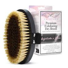 Seraphic Skincare Dry Brushing Body Brush for Smooth & Glowing Skin – Exfoliating Body Scrubber for Blood Circulation, Cellulite, Lymphatic Drainage, Ingrown Hairs & Keratosis Pilaris Treatment