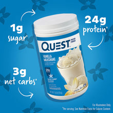 QUEST Protein Powder, Vanilla Milkshake, 1.6lb 1.6 pound