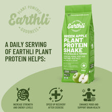 Earthli Green Apple Plant Protein Shake (846g) | Hemp Based Superfood | 20g Protein & 7g Fibre | Keto Friendly, Non-GMO, No Added Sugar | Vegan Plant-based Protein Powder | Nutritional Shake