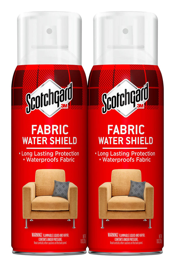 Scotchgard Fabric Water Shield, Water Repellent Spray for Spring and Summer Clothing and Household Upholstery Items, Long-Lasting Protection for Seasonal Fabric, Two 10 oz Cans