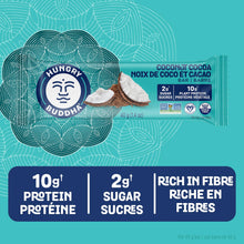 Hungry Buddha Bars - Plant Based Protein Bars - Vegan Nutrition Bars - Low Sugar Healthy Snacks - Gluten Free Snack Bars - Peanut Free - Protein Bar - Keto Bar - 12 Count [Coconut Cocoa]