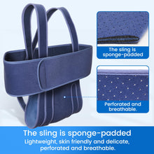 Velpeau Arm Sling for Sleep, Shoulder Immobilizer for Women & Men - Very Soft Sling for Rotator Cuff Tear, Fractured, Dislocation, Broken, Postoperative, Fits Left & Right (Blue, M: Bust 31.5-39.5″)