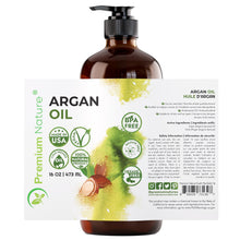 Premium Nature Argan Oil 473 ml Argon Oil for Skin Argan Oil of Morocco for Dry Hair and Curly Frizzy Hair