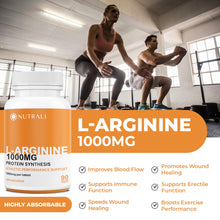 New 1000mg HIGH STRENGTH L Arginine Tablets - Pure Arginine Powder, Powerful Nitric Oxide Supplement, Boost Protein and Creatine Synthesis, Stamina and Athletic Dominance, Designed for Men requiring Peak Performance and Endurance, Non-GMO, Gluten-Free - 1