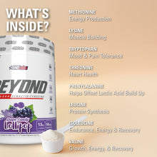 EHP Labs Beyond BCAA Powder Amino Acids Supplement for Muscle Recovery - Sugar Free BCAAs Amino Acids Post Workout Recovery Powder & 10g of EAA Amino Acids Powder - 60 Servings (Grape Candy Lollipop)