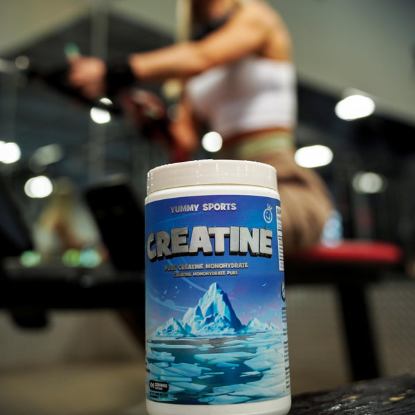 Yummy Sports Pure Creatine Monohydrate - 5g Creatine Powder per Serving - Muscle Gain, Endurance, Strength, Energy Boost Pre Workout Supplement - Creatine Monohydrate 500g