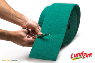 Green Scrubbing Pad Roll 19ft Economy Size Medium Duty Abrasive Scrub Sponge Scouring Pads 19ft x 6in x 0.3in (6m x 15cm x 8mm) Scrubby Tough Stains Cleaning Pans Dishes Stoves Bathroom Sinks Grills