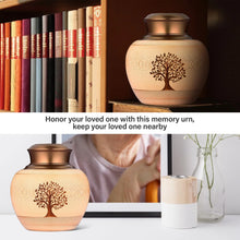 Medium Keepsake Urns for Human Ashes Made of Bamboo,Memorial Cremation Urns for Human Ashes Adult Female Male,Decorative Urns Ash Container with Tree of Life Pattern,Hold Up to 90 Cubic Inch